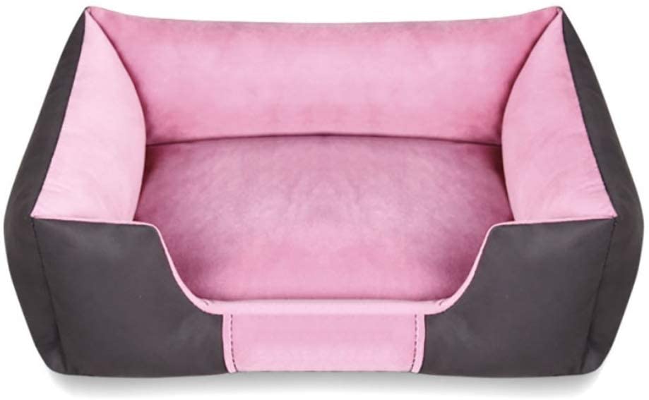 PETITUDE Premium Medium Dog Bed-for Small & Medium Dogs Washable-Pet Bed for Small & Medium Dog/Cat with Slip-Resistant Bottom- Pink/Brown-55 x 46 x 22 Centimeters (B0BQNWQRSR) Amazon Price History, Amazon Price Tracker