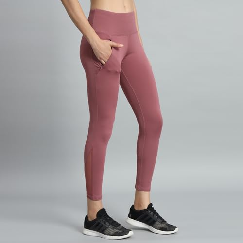 Image of Mehrang Gym wear Mesh Legging Workout Pants with Side Pockets /Stretchable Tights /Highwaist Sports Fitness Yoga Track Pants for Women & Girls
