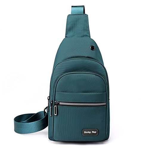 Seoky Rop Sling Bag Crossbody Backpack For Men Women Small Chest Shoulder Bag For Travel Hiking Daypack Green #TOP1