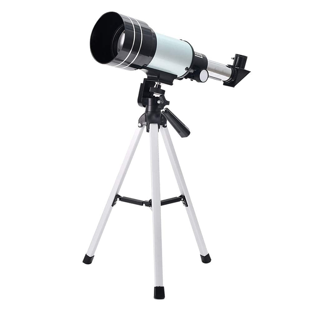 Telescopio, telescopio Refractor astronómico con trípode para niños Principiantes Telescopio Refractor astronómico con Adaptador para teléfono Inteligente para astrofotografía y astronomía Visual