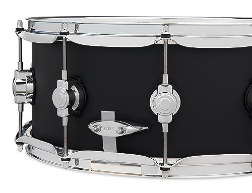 DW Design Series Maple Snare Drum - 6x14, Black Satin