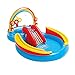 Yusheng Centre de Jeu Gonflable de Dinosaure Piscine Gonflable avec Toboggan et Jet d'eau, Pataugeoire Gonflable pour Enfants Centre de Jeux d'eau pour Pataugeoire Gonflable Jardin en Plein Air
