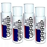 GRRRIP Plus Enhancer, Improve Grip, Dry Hands Grip Lotion. (4) 2-oz. Bottles, 236 ml total. Also available in Packs of 1, 2, 8, and 12. Proven results for CrossFit, Tennis, Golf.