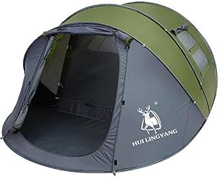6 Person Easy Pop Up Tent-Automatic Setup,Waterproof, Double Layer - Instant Family Tents