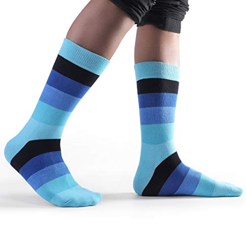 Image of HHX YONLEE Dress Socks 5 /6 /10 Pairs Crew Argyle Colorful Cotton Novelty Casual Happy Fun