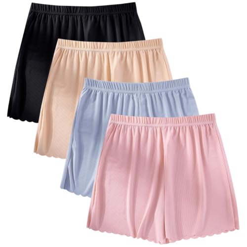 Short sous robe sans couture en soie glacée respirante et légère