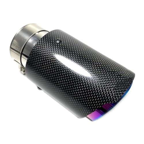 Escape de coche universal para renovar tu vehículo con estilo de carbono morado