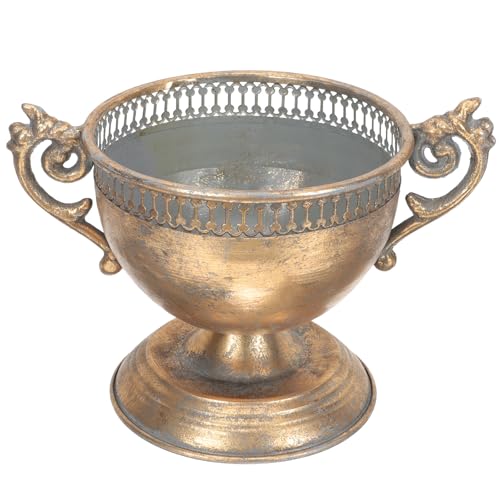 Vase à fleurs ultra résistant et durable avec finition dorée unique - 2