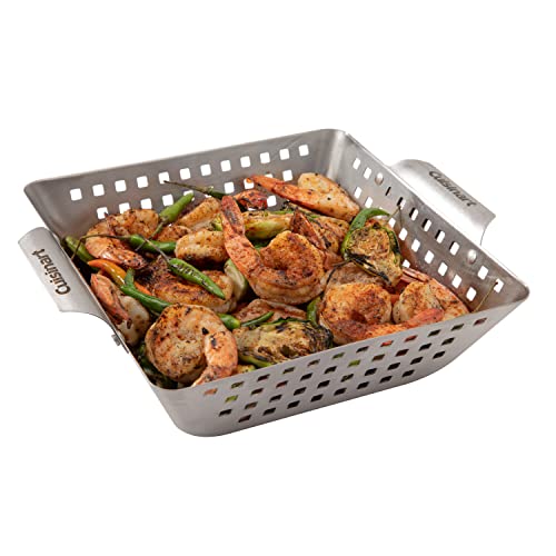 Cuisinart CGT-1103 3-Piece Stainless Steel Grill Topper Cookware Set (Rectangular, Wok, & Round Toppers)