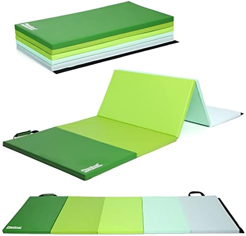 PhysKcal 5 Panel Klappbare Weichbodenmatte Turnmatte mit Tragegriffen | 195 x 75 x 3 cm Gymnastikmatte für Kinder, Sportmatte Spielmatte für Bewegungsspiele