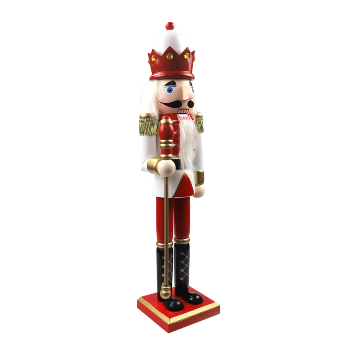 Sewroro Cascanueces de Madera Navideño, Soldado Decorativo para Escritorio