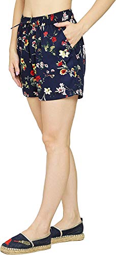 Image of My Swag Women's Striped Regular Fit Casual Daily Use Shorts with Pockets