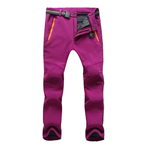YiLianDa Pantalones de Trekking Pantalones de Softshell Impermeables Resistente al Viento...