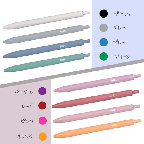 Set de 8 bolígrafos de gel Raymay Fujii 508801 miniatura 2