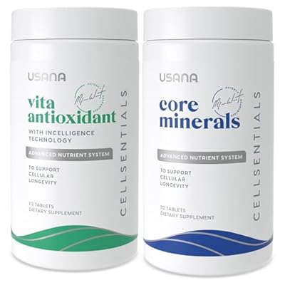 USANA CellSentials - Core Minerals and Vita Antioxidant with InCelligence Technology to Support Total Body Health - 112 Tablets Per Bottle - 28 Day Supply