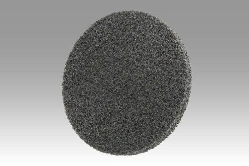3M Scotch-Brite XL-UW Unitized Silicon Carbide Soft Deburring Wheel - Fine Grade - Arbor Attachment - 8 in Diameter - 1 1/4 in Center Hole - 1/2 in Thickness - 27938 [PRICE is per CASE]