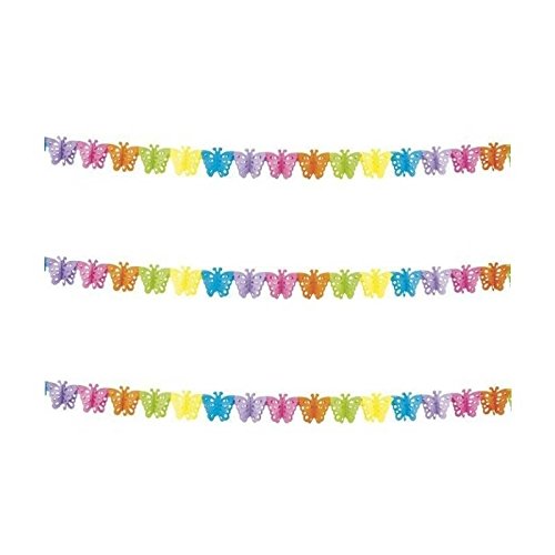 Takestop® Set 3 Pezzi FESTONI Carta Farfalla 3