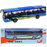 YskerrigToy Mini Bus Auto, Bus Spielzeug Pull Back Spielzeugautos Mini Buses Auto Zurückziehen tadtbus Spielzeugauto Friction Autos BusModell für Jungen Mädchen Geburtstags Geschenke(Blau)