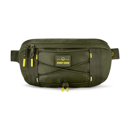 Johnny Urban Riñonera Mujer y Hombre Verde - Devin - Hip Bag para Festivales y Deportes - Bolsa de Cintura - Fanny Pack Bolso de Viaje - Repelente al Agua