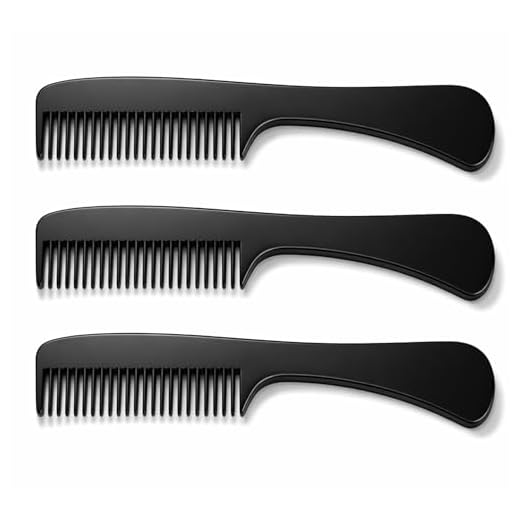 G.B.S Beard Mustache Comb MCB 3 Pack-Extra Small. Unbreakable Fine Toothed, Beard and Moustache Combs for Facial Hair Grooming. Hand Polished Cellulose Acetate Gentle: Flexible Pocket Size