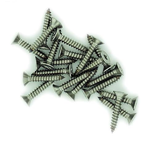 Image of No.8 x 0.375 (4.2mm x 9.5mm) TX Countersunk Self-Tapping Screw - Stainless Steel (A2) (Pack of 20)