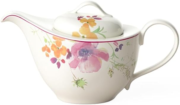 Villeroy & Boch Mariefleur Tea Teapot, 620 ml, Height 13.5 cm, Premium Porcelain, Multicolour