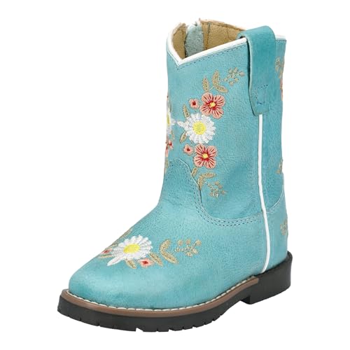 Image of Smoky Mountain Boots Toddlers' Autry Square Toe Leather Western Cowboy Boots