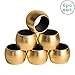 Produktbild Argon Tableware Serviettenringe aus Gold - 6er Packung