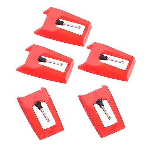 COSMEVIVI 5Pcs Stylus Needle Replacement for Record Player Phonograph and Gramophone Accessories Compatible with Turntables Design