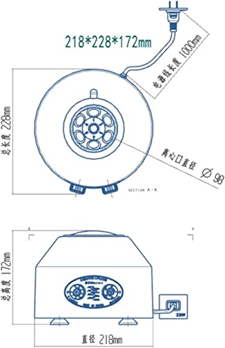 Mini-centrifugeuse PRP 800D-1 AADECOR pour laboratoire de chimie