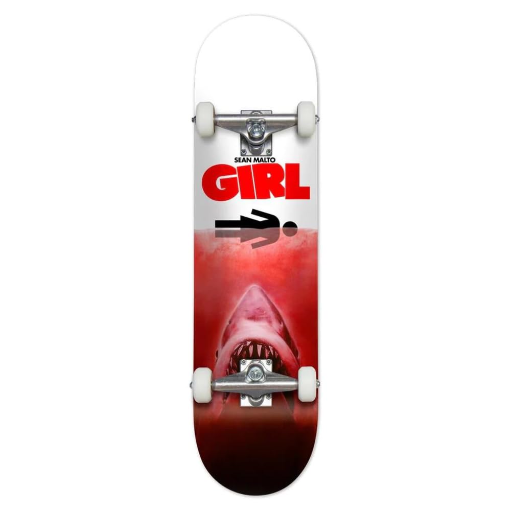 Muuwmi Shortboard Con Motivo Squalo - Skateboard Unisex Per Bambini E Adulti