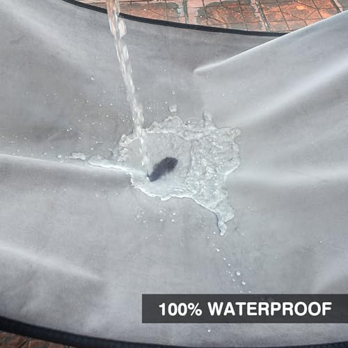 Image of Leader Accessories Grey Car Seat Cover Front Seats Protector for Gym Workout,Running,Swimming,Beach and Hiking,Waterproof Velvet Bucket Seat Cover for Car Trucks SUV Jeep