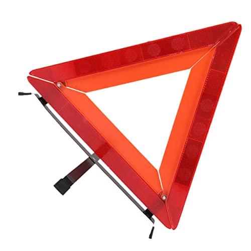 Triangle de signalisation réfléchissant rouge pliable Mikinona sécurité routière
