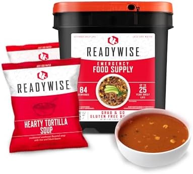 Wise Company Emergency Food Supply, Gluten Free Breakfast and Entree Variety, 25-Year Shelf Life, 84 Servings
