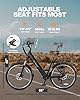 ACTBEST Electric Bike for Adults, Cores 26" Electric Commuter Bike Up to 28MPH 70 Miles, with Peak 1200W Motor, 48V 576Wh Removable Battery, 7-Speed City Cruiser Mountain E Bike for Commuting, Black #5