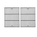 Porcelain Cast Iron Cooking Grid for Phoenix KS10002, Nexgrill 720-0719BL, 122.16134110, Master Forge 1010037, and Tera Gear 1010007A Gas Grill Models, Set of 2