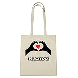 100% Baumwolle JOllify KAMENZ Umwelttasche Jutetasche B1762jute - Farbe: natur: Hände Herz