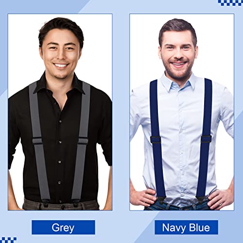 Image of Sintege 4 Pcs X Back Hidden Suspenders 1.5 Inch Heavy Duty Hiking Suspenders for Men Adjustable Under Clothing Invisible Belt
