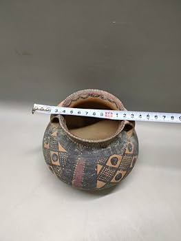 仰韶彩陶　アンダーソン土器　素焼き　加彩双耳土器.壺　骨董品　陶芸 Amazon.co.jp: 仰韶彩陶 アンダーソン土器 素焼き 加彩双耳土器