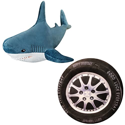 Image of Ryttir Sharks Stuffed Animal Wheel Plush Pillow,Pefect Children's Day Gifts