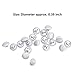 CHICTRY 20Pcs Tuxedo Buttons Bridal Buttons Smooth Satin Covered Metal Shank Buttons for Suits Gowns Blouses Shirts Upholstery White One Size