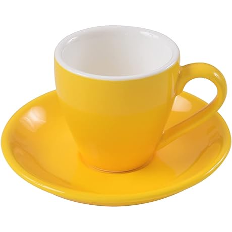 Charming Mini Espresso Cups - 2.7 Oz Porcelain Coffee Set Perfect For Delectable Espresso Shots