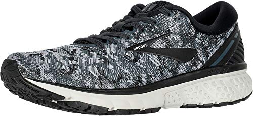 Brooks Mens Ghost 11 Running Shoe - Black/Grey/Oyster - D - 7.5