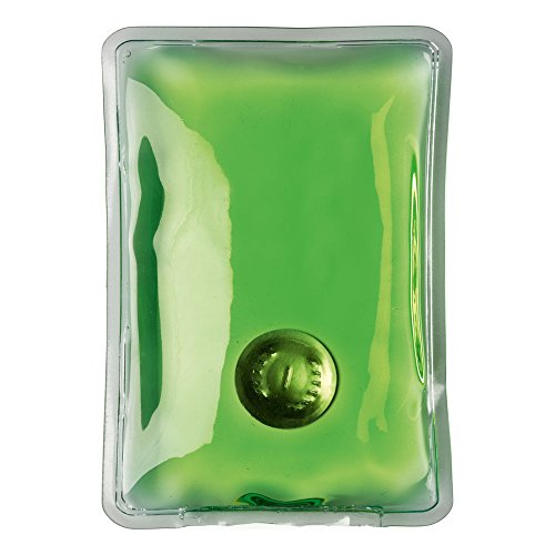 eBuyGB Unisex Reusable Gel Hand Warmer, Transparent Green Rectangle