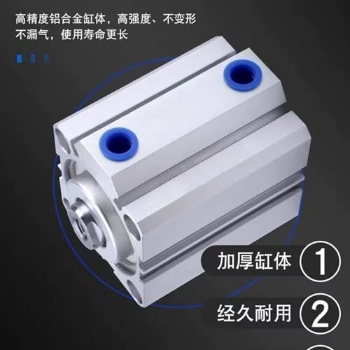 Cylindre mince SDA16X solution pneumatique pour espaces restreints