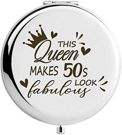 Amazon Co Jp Wiezo Usa 50歳 59歳の誕生日プレゼント クイーンは50年代を素敵にします 女性へのギフト ミラーギフト 50 59歳のプレゼント お母さんやおばあちゃん 奥さんへのギフト ホーム キッチン