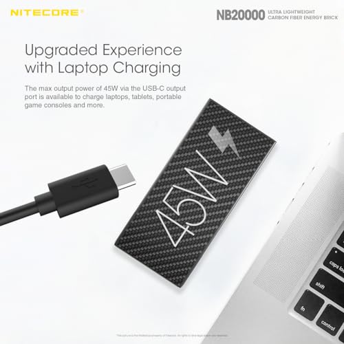 Nitecore NB20000 Power Bank, 20000mAh 45W Fast Charging QC PD Compatible with iPhone, Samsung Galaxy and Tablets with LifeMods COB Multi-Tool Rechargeable Keychain Light - Image 5
