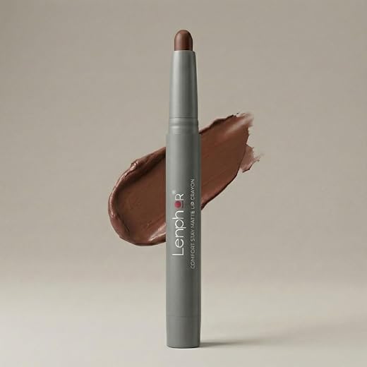 Comfort Stay Matte Lip Crayon Lightweight & Smudge-Proof Matte Lip with Hyaluronic Acid, Avocado Oil & Jojoba Oil Smoothin...