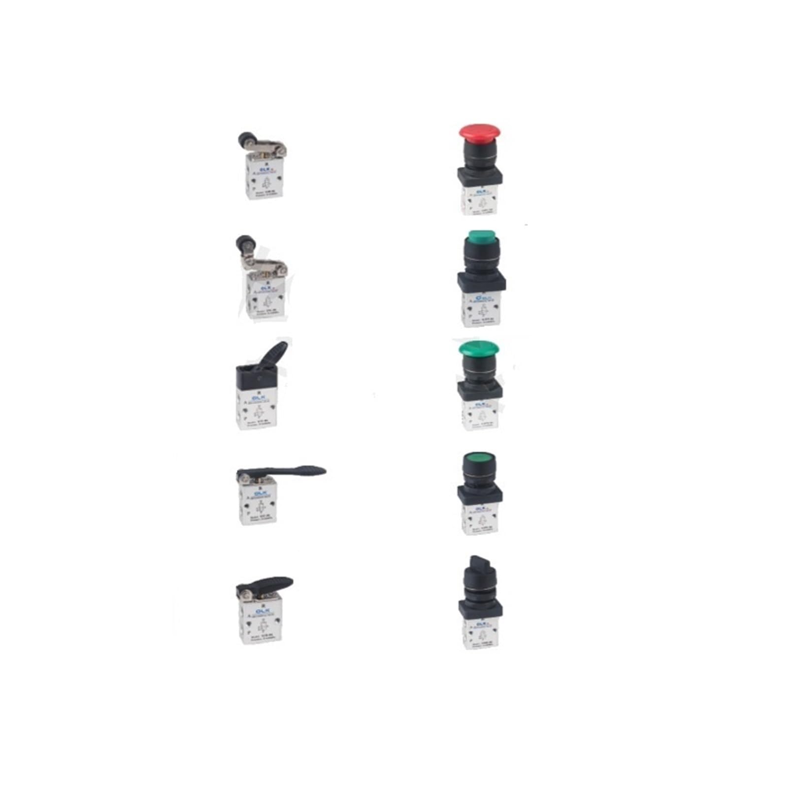 Válvula neumática de accionamiento mecánico NS3C-M5 para paneles neumáticos compactos
