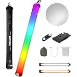 NEEWER BASICS 30W RGBスティックライト チューブ型撮影用ライト 90cm インフレータブル TPU製 軽量 ポータブル 手持ち LEDビデオライト フルカラー 調光可能 色温度2700-6500K 3000Lux/0.5m CRI95 高演色 5000mAhバッテリー内蔵 17シーン効果 ライブ配信/ビデオ録画/YouTube写真撮影用 GC30C